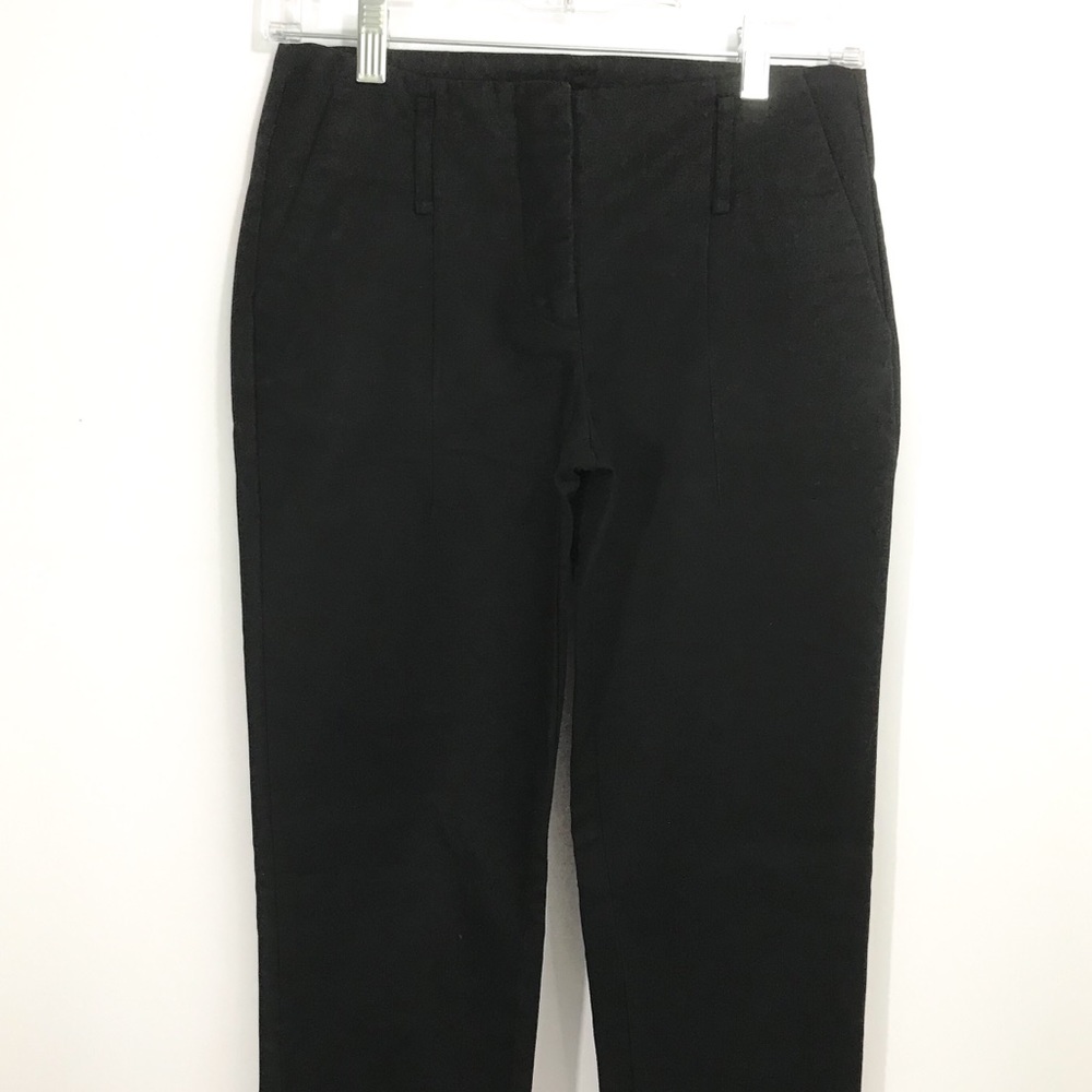 Zara Basic Slack Cuffed Skinny Pants Black S [CW]